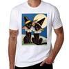 Halloween Vintage 2 Witchcats Tshirt Big Size Simple Tshirt
