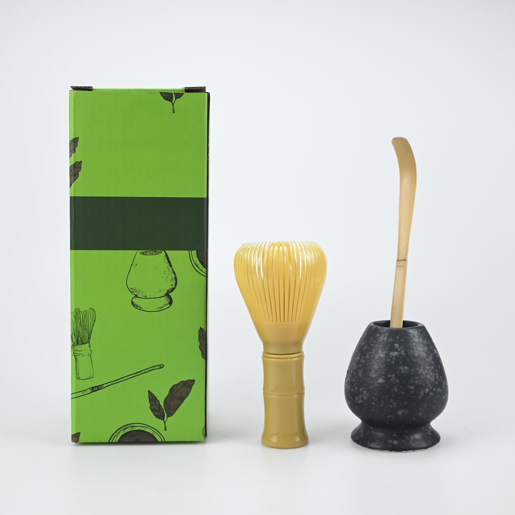 3PCS/Set Japanese-style Plastic Tea Whisk, Matcha Spoon, Tea Whisk Stand, Perfect Gift For Ceremony, Traditional Decoration