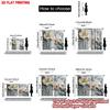 2pcs Large Floral Curtains    Delicate White Pink Blossoms with Golden Accents Lightweight Sheer for Bedroom Living Room