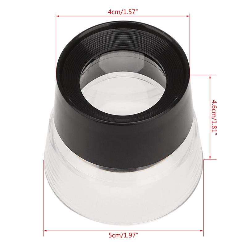 10X Jewelers Loupe Magnifier Jewelry Eye Loop Monocle- Pocket Magnifying Glass for Watch Repair Coins Gems Stamps