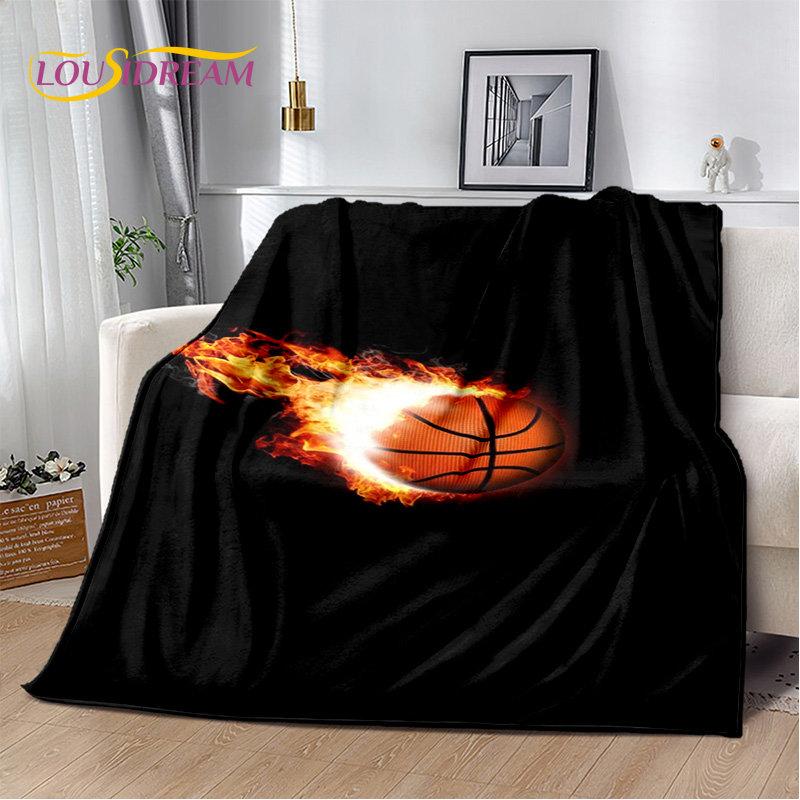 Basketball Art Cartoon Soft Plush Blanket,Flannel Blanket Throw Blanket for Living Room Bedroom Bed Sofa Picnic Cover Bettdecke