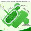 2Pcs Reusable Mop Pads With High Water Absorption And Ultra-Fine Fiber Cleaning Pads That Can Firmly Adhere To Most Standard Mop