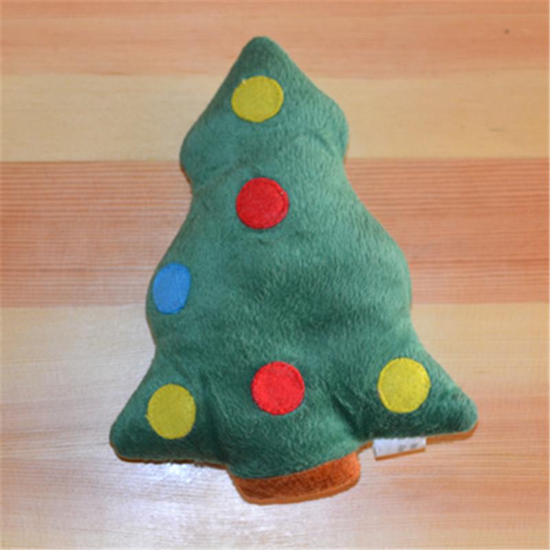 

Игрушки для собак, щенки, плюшевые звуковые игрушки, чистка зубов, безопасность dark small Christmas tree 16 * 13 small