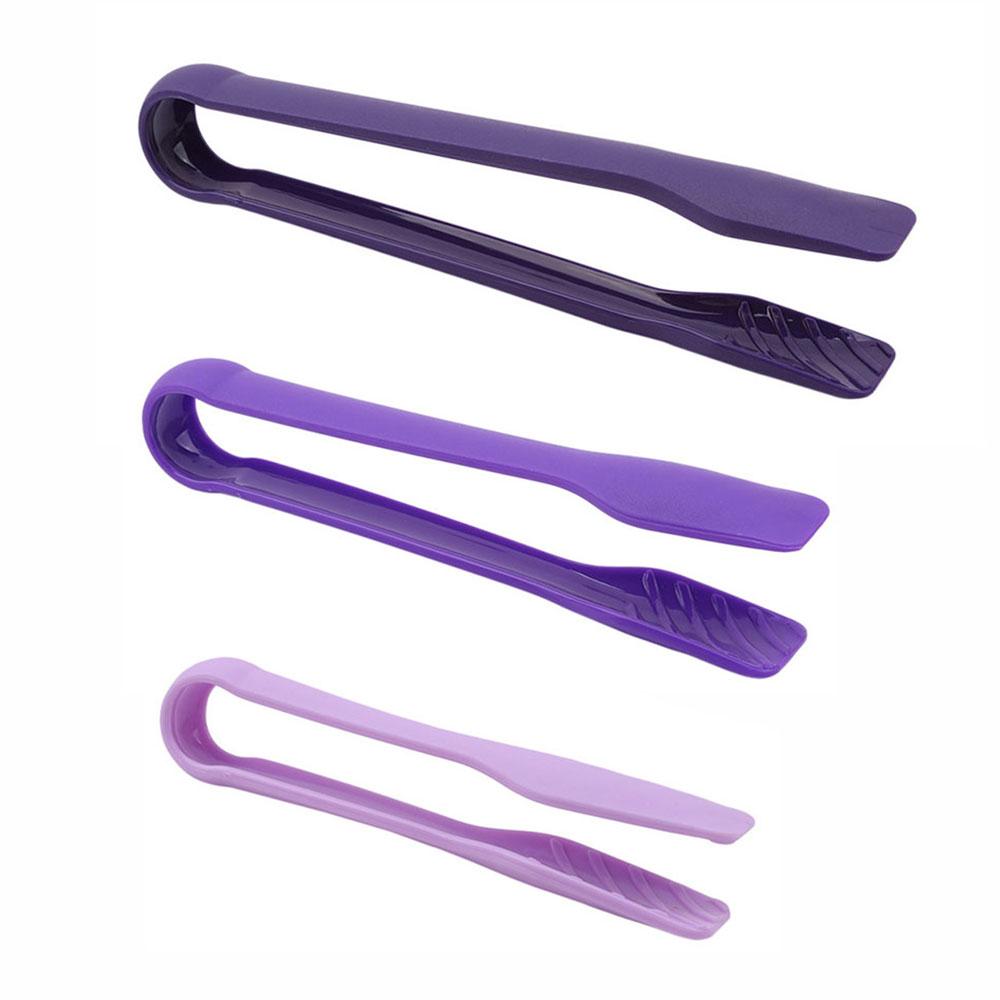 Silicone world 3pcs PP Food Tong Kitchen Tongs Non-slip Cooking Clip Clamp BBQ Salad Tools Kitchen Accessories Cake Food Clip