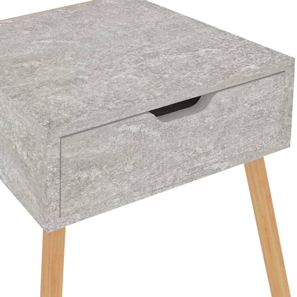 Nightstand Concrete Grey 40 x 40 x 56 cm Particleboard