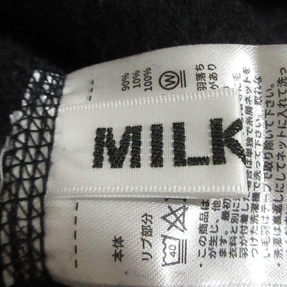 Used Good Condition MILKFED Champion Special Order BAR SWEAT HOODIE Reverse Weave Sweat Hoodie Hoodie Size S Black Ladies Old Clothes Used USED