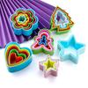 FAIS DU Sandwich Cutters for Children Kids Christmas Tree Heart Star Shapes Cutters Fruit Vegetable Bread Toast Food Cookie Mold