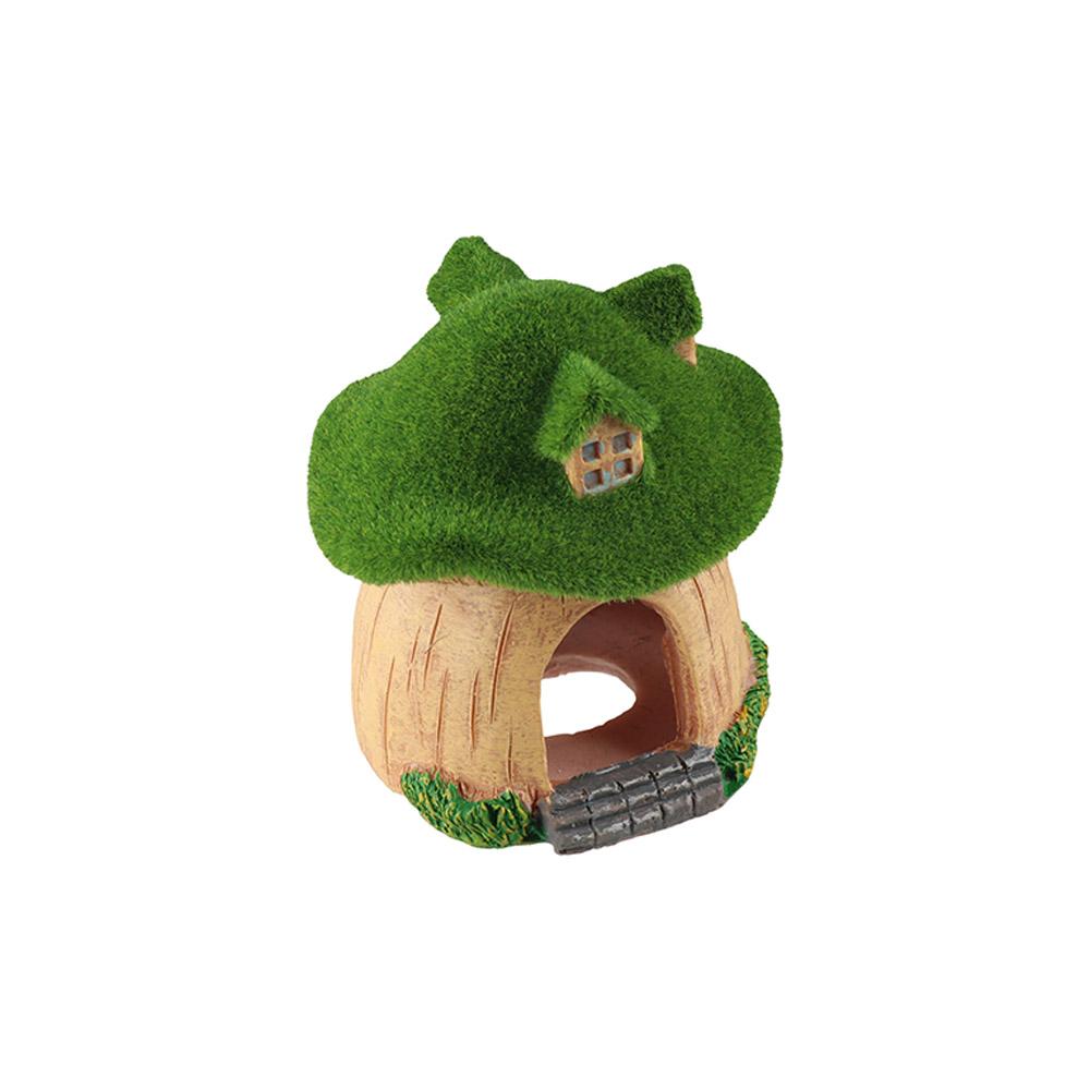 Decorative Aquarium Mushroom House Realistic Simulation Fish Mushroom Shelter Resin Shrimp Hideout for Hermit Crab Shrimp