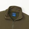 Champion Relax Fit Long Sleeve Script Terry Size L Women's Techweave® T-Shirt, Stretch, Quick-Drying, Logo, Half-Zip Sweatshirt, Olive, (CW-AS004)