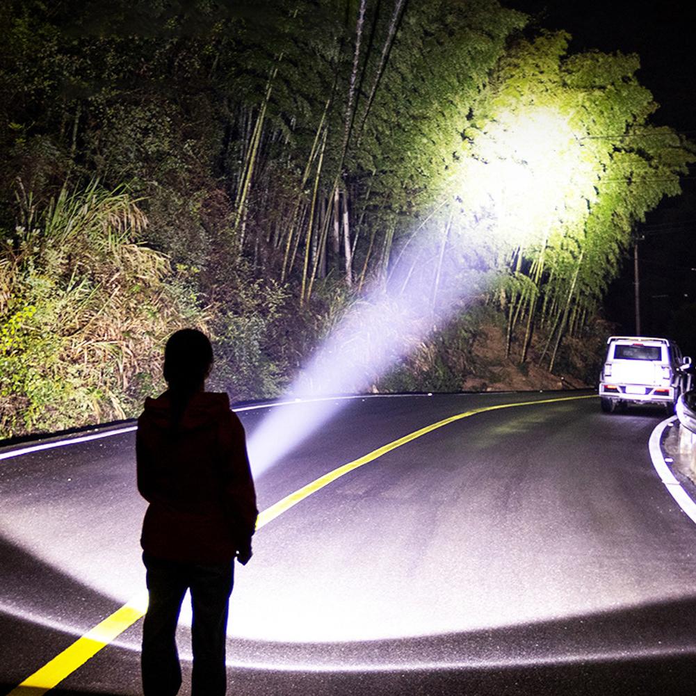 Mini Led Three Eye Small Flashlight Strong Light Rechargeable Super Flashlight Lighting Long-range Home Bright Portable Han I1f1