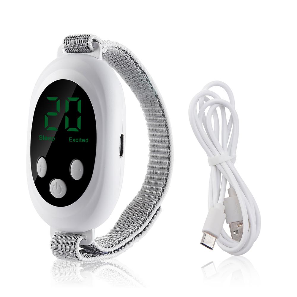 Microcurrent Sleep Aid Device EMS Sleep Aid Machine 20 Levels Sleep Aid Watch Relief Insomnia Stress Anxiety Palm Pulse Massager