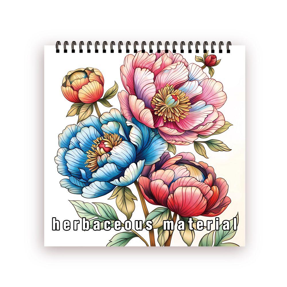 30 Sheets Adult Spiral Colouring Book, 8.3x 8.3 inch 100gsm Thick Paper, Perfect for Back to School Gifts, Halloween Gifts