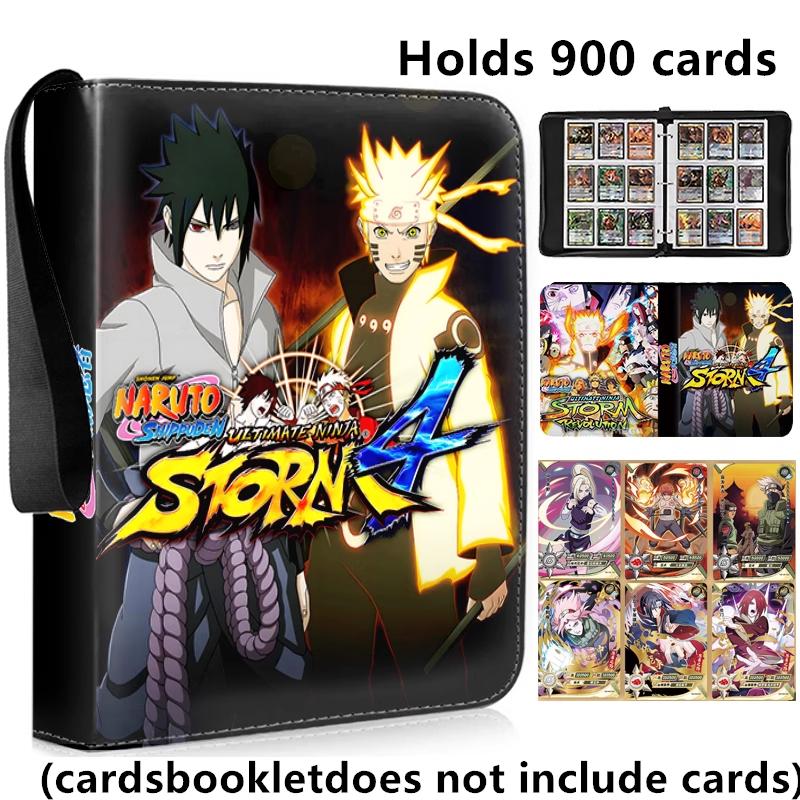 400pcs/900pcs Naruto Card Album Book Folder 4/9 Card Slots Collections Zipper Double Pocket Zipper Card Binder Holder