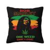 Fashion Jamaica Reggae Rock Bob Marley Cushion Cover xcm Soft Pillow Case for Sofa Square Pillowcase Home Decor