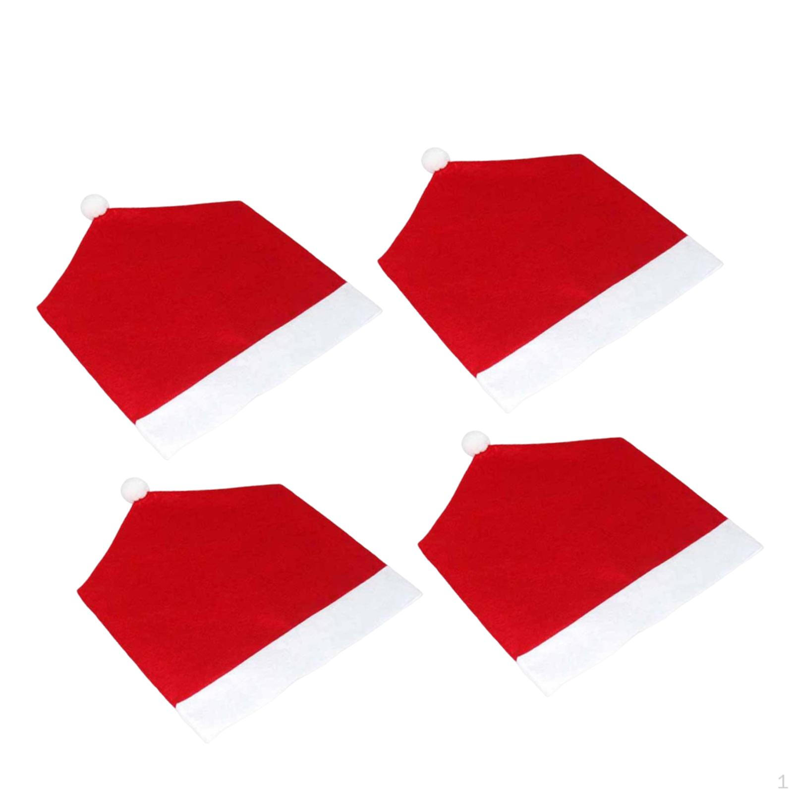 

4 Pieces Christmas Chair Covers Xmas Back Cover for Party Holiday