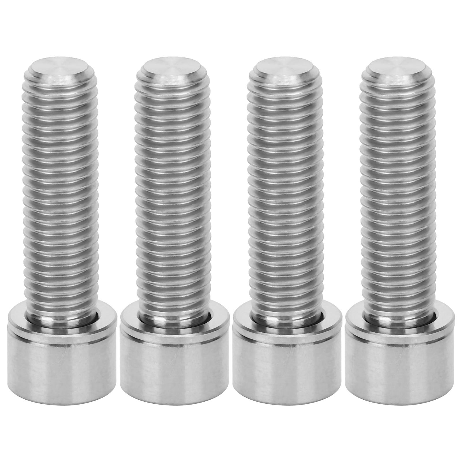 

4 шт. Болты выноса руля велосипеда Винт Велосипедный сплав титана Вынос Внутренние шестигранные винты M7x25 мм Титан