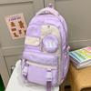 Children's School Bag Elementary School Students Girls Junior High School Students Contrast Color Backpack