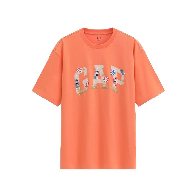 GAP Unisex 2026 Summer Logo Print Short Sleeve T-Shirt 180/100A