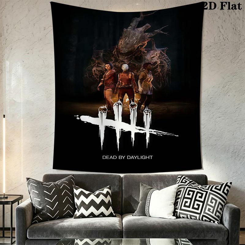 Dead by Daylight Wall Hanging Printed Fabric Blanket Decorative Tapestries for Bedroom Living Room Home Decor