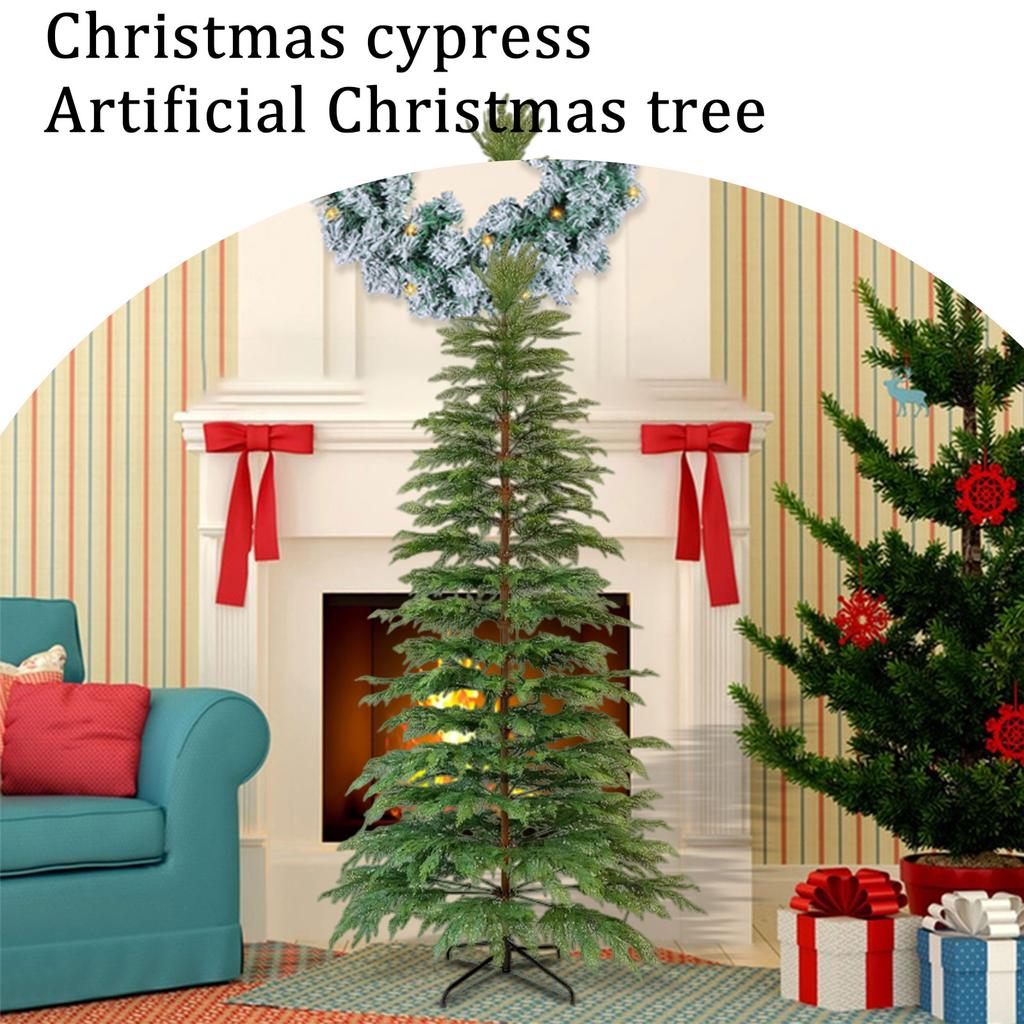 Christmas Decorations - 4.5ft Pre-Assembled Glitter Christmas Tree - Artificial Christmas Tree With 350 LED Lights