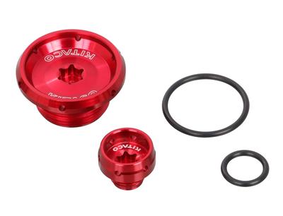 Kitaco 753-1001120 Timing Hole Cap Set, Type 2 (Red) CT125 Hunter Cub (JA55/JA65), Monkey