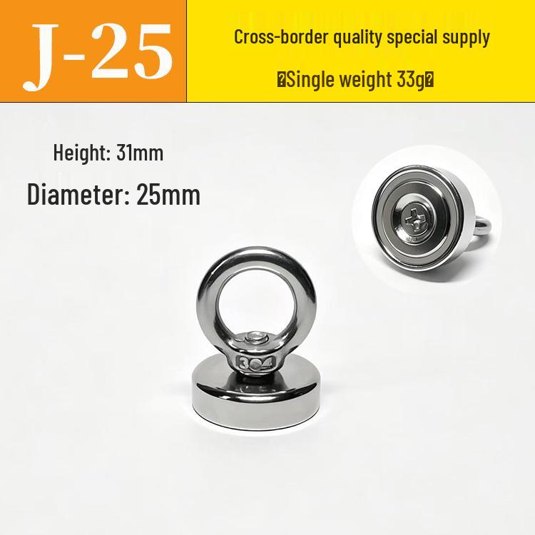 Heavy-Duty Underwater Salvage Magnet with Lifting Eye & Anti-Collision Suction Cup