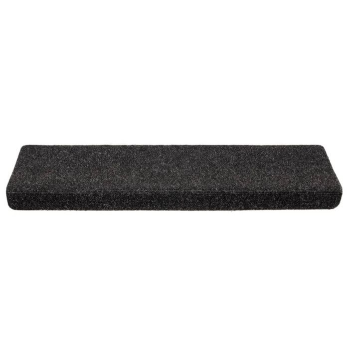 Stair Treads - vidaXL - Black - 65x21x4 Cm - Non-slip - Washable