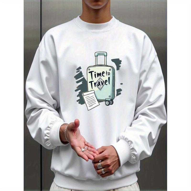

Dates & Weekends, Retro Washed & Soft Touch, Men s Crew Neck Sweatshirt XXL чорний