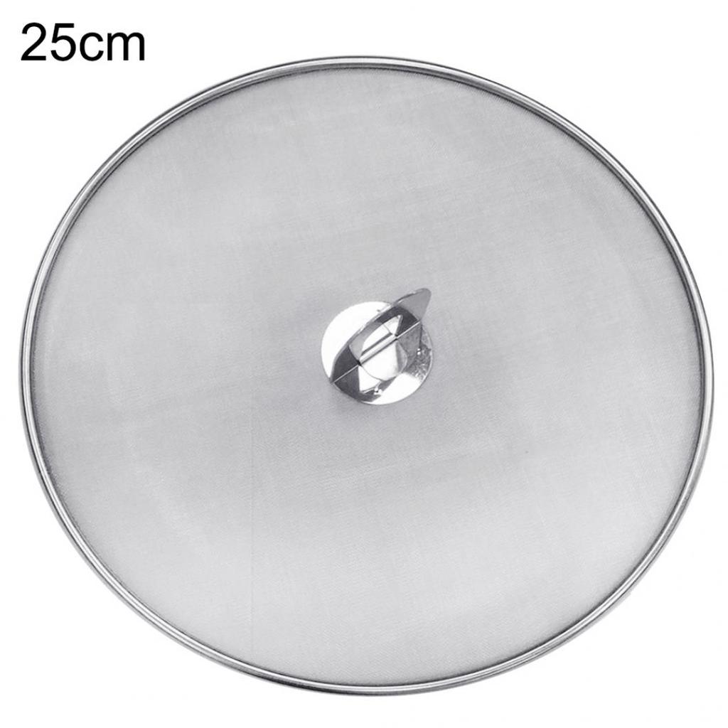Kitchen Oil Proofing Lid Filter Foldable Handle Frying Pan Cover Splatter Screen