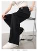 Women's Tencel Ice Silk Denim Summer Pants - Casual, Loose, Elastic Waist, Comfortable, Thin, Narrow Version.