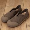 Men'S Leather Loafers Shoes Wide Toe Retro Soft-Soled Flat Summer Drivening Shoes Women Shoes 39-44