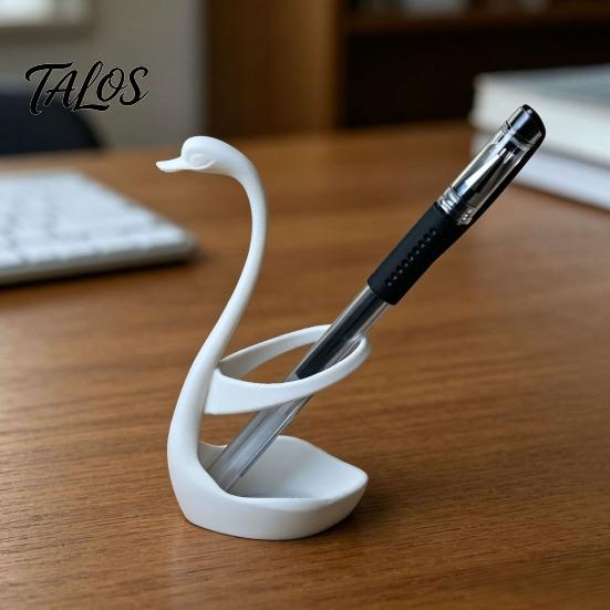 Environmentally Friendly Pen Cup 3D Printed Swan Holder, Decorative Desk Organizer, Aesthetic Storage Office Organizer Container, Minimalist