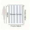 Black Corrugated Shower Curtain, Boys Girls Adult Abstract Geometric Pattern Bathroom Curtain Set, Waterproof Shower Curtain