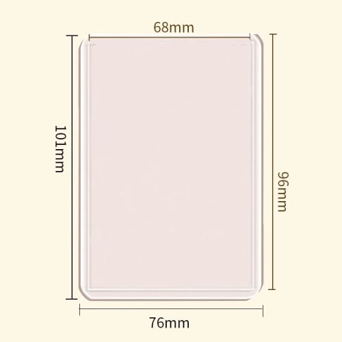 lulubelle Card Loader, Top Loader, Set of 50, Hard PVC Material, Scratch Resistant, Clear White