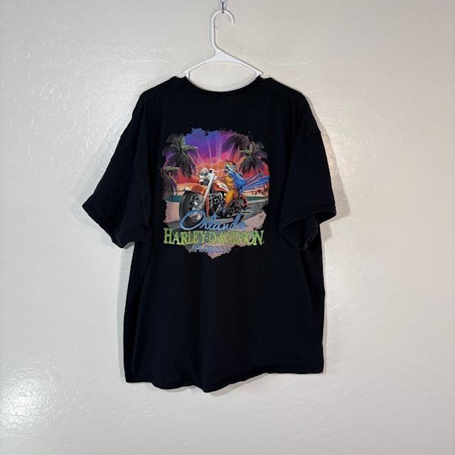 Harley-Davidson Shirt Mens 3XL Black Orlando Florida Parrot Dealer Motorcycle XXXXL