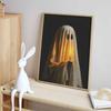 Halloween Diamond Painting Kit Cute Ghost Holding Candle Handmade Diy Painting Home Decoration Painting