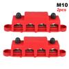 Caravan RV Power Distribution Block 4 Ways 48V 250A DC Bus Bar Electro Junction For Boat Truck Car Accessories M8 M10 Studs