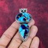 Copper Lapis Turquoise Handmade Gemstone Pendant, 925 Solid Sterling Silver Pendant Antique Jewelry, Love Forever Gift