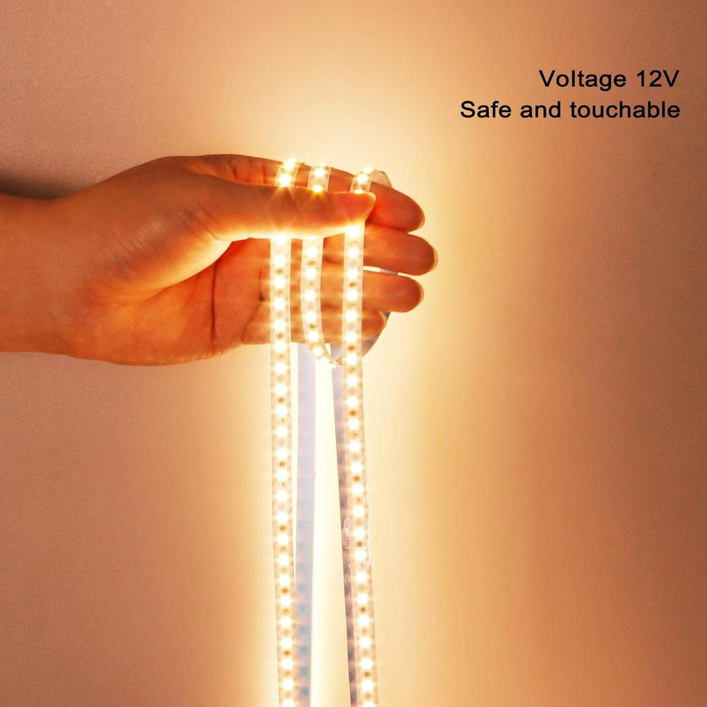 12V 24V LED Strip SMD 2835 1M 2M 3M 4M 5M LED Stripe Tape Light 120LED/M  Warm White Flexible Strip Ribbon Home Decor Light