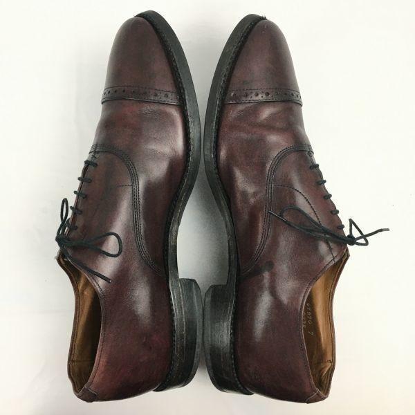 Allen Edmonds Byron Vintage Cap Toe Burgundy size 10.5C 27.5-28.0 Men's(USED)