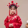 Pearl Chinese New Year Headwear Tassel Ancient Style Red Hairband All-match Hanfu Headwear  Daily