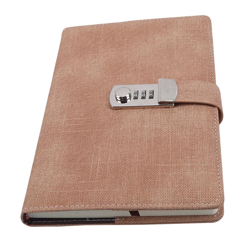 Fashion Creative Password Lock Notebook Code Book Office Supplies