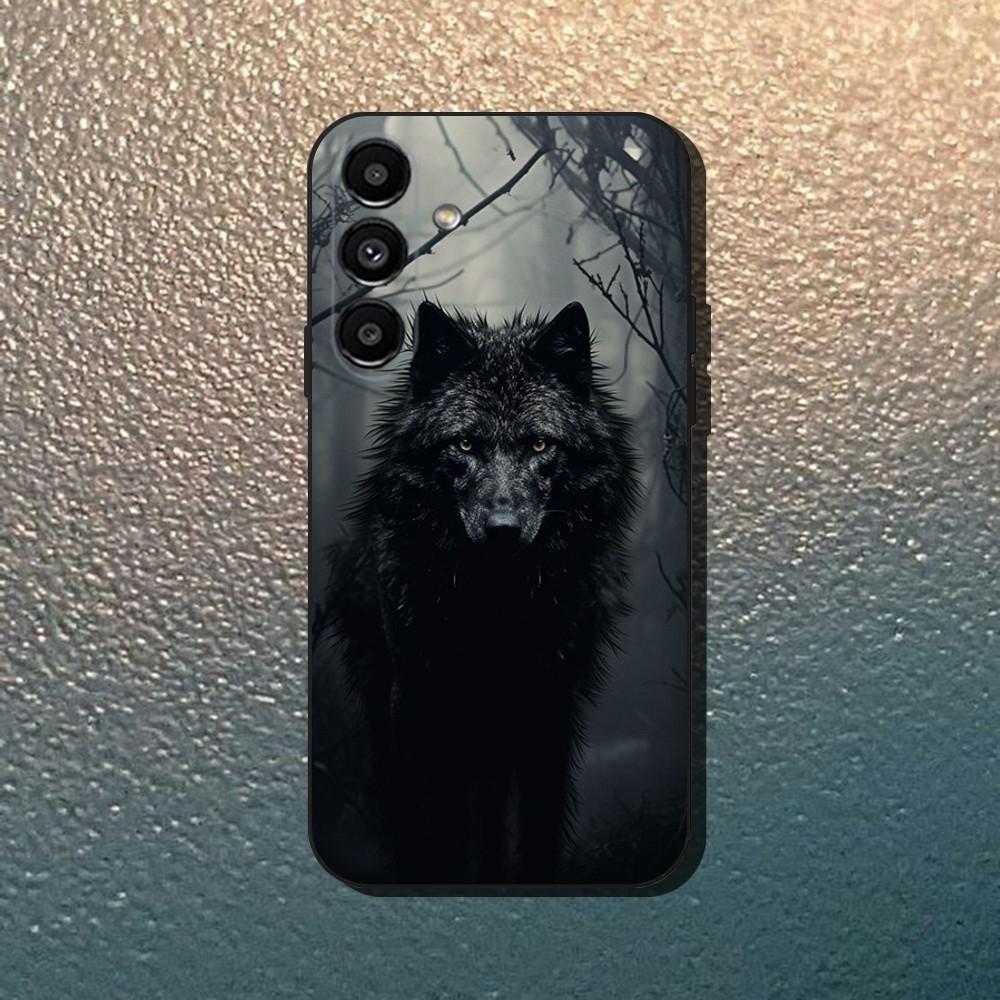 wolf Phone Case For Samsung Galaxy A13,A21s,A22,A31,A32,A52,A53,A71,A80,Soft Black Shell