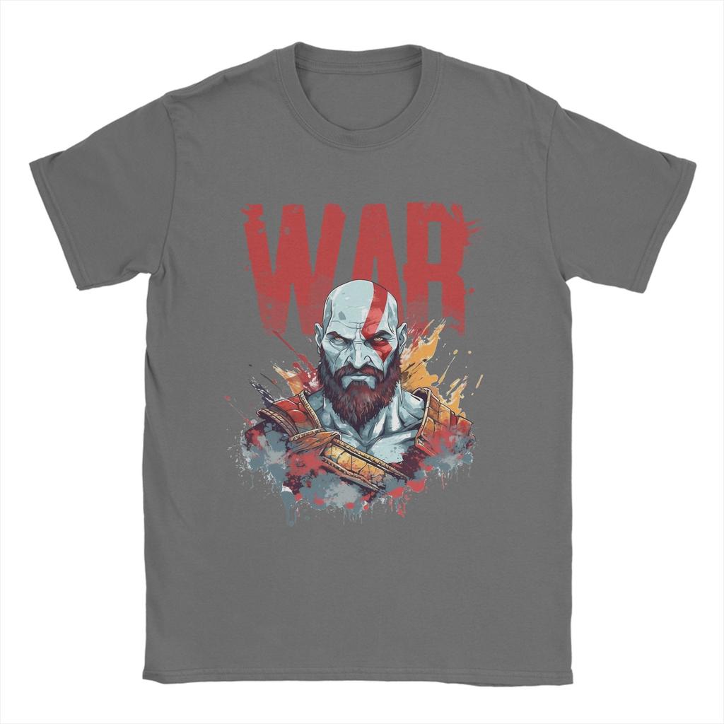 THE GOD OF WAR Unisexs T Shirt Novelty Tee Shirt Short Sleeve Round Neck TShirts Cotton New Arrival Tops