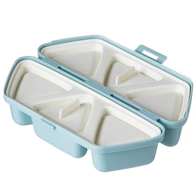 Japanese Triangular Six-in-one Mold Rice Ball, Portable Outdoor Picnic Sushi Bento Box, Picnic Lunch Box.