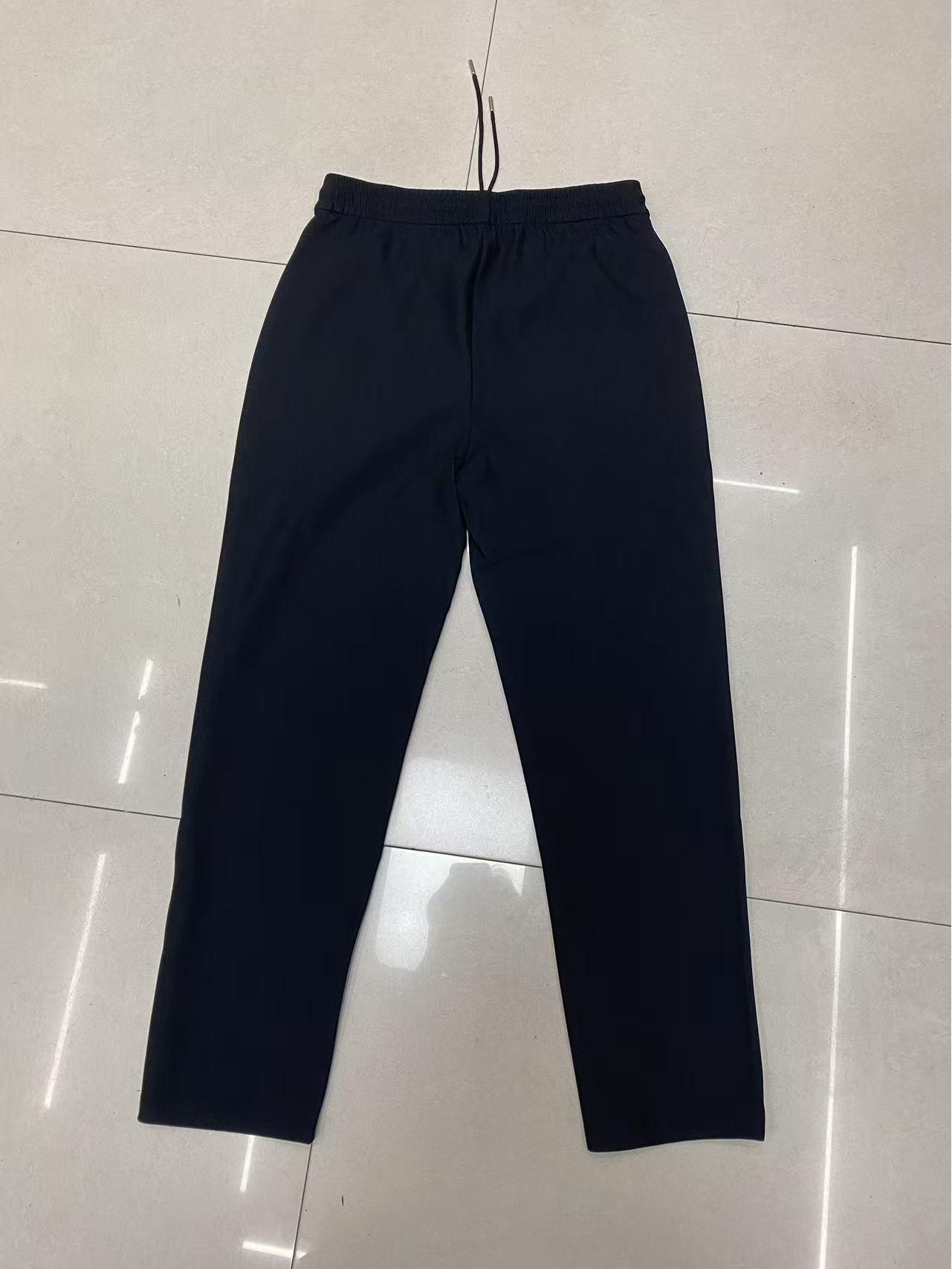 

Autumn Nylon Composite Women s Casual High Waist Plus Size Relaxed Straight-Leg Pants for Middle-Aged & Elderly Mothers 3XL (90-115 kg) чорний