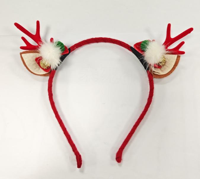 2025 Christmas Antler Headband Hair Tie - Women's Holiday Hair Accessories