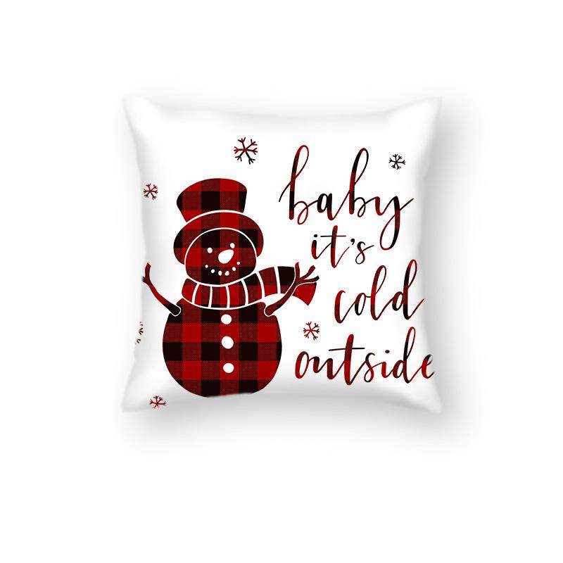 Nordic New Year Christmas Sofa Pillow Ins Cushion Pillow Case Festive Decoration Sofa Living Room Pillow Case