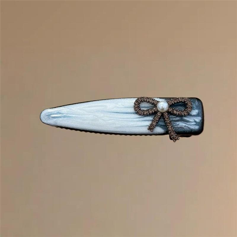Gilded Bow Hair Clips Elegant Side Bangs Barrettes Fashion Women Hair Accessories