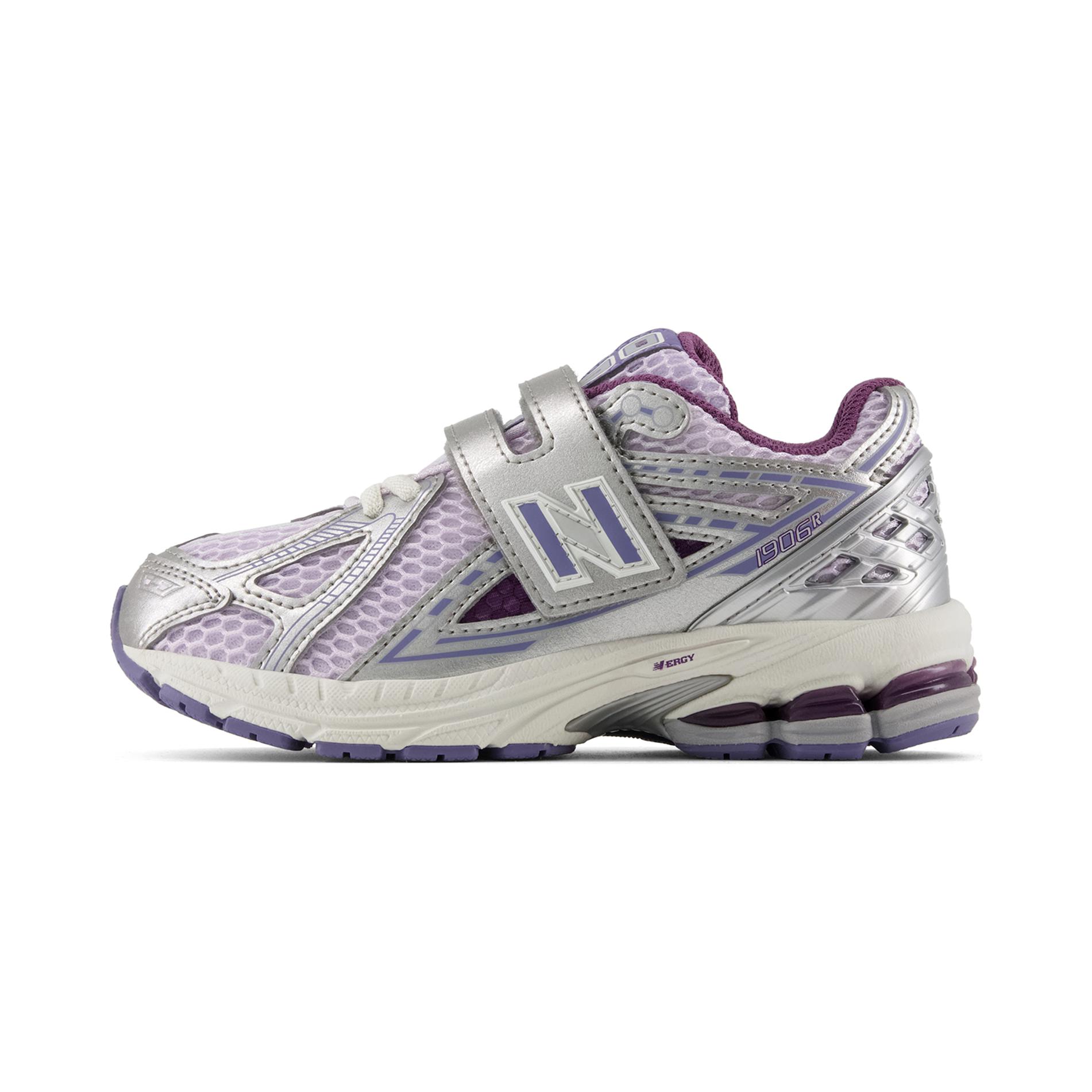 

New Balance NB 1906R Удобные Универсальные Амортизирующие Прочные Низкие Детские Кроссовки для Бега Детские кроссовки Фиолетовый Серебристый PV1906EK 35